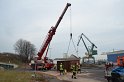 LKW umgestuerzt Niehler Hafen P226